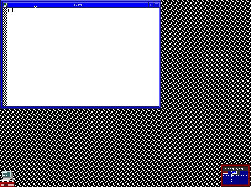 FVWM, OpenBSD default window manager